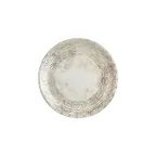 image of Turgla T-ANZT27DZ-12 Round Porcelain Dinner Plate, 10.75" Brown, Classic Antico Design