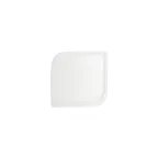 image of Turgla T-AR25KR-12 Gourmet Square Plate, 7.5" x 7.5" Warm White Porcelain Dinnerware