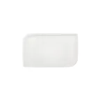 image of Turgla T-AR34DT-6 Rectangular Porcelain Platter, Warm White, 11.75" W x 7" D, Gourmet Dinnerware