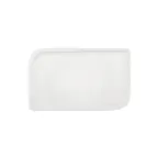 image of Turgla T-AR38DT-6 Rectangular Porcelain Platter, Warm White, 13.75" W x 6.25" D – Gourmet Dinnerware