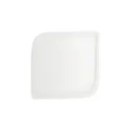 image of Turgla T-AR38KR-6 Square China Plate, 11" x 11", Warm White Porcelain Dinnerware