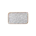 image of Turgla T-EAAR34DT-6 Rectangular Porcelain Platter, Blue, 11.75" W x 7" D (12" Long) Dinnerware