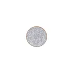 image of Turgla T-EAZT01KT-24 Round Porcelain Saucer, 4.75" Diameter, Blue Finish