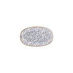 image of Turgla T-EAZT24OV-12 Oval Porcelain Platter, Blue, 9.5" x 5.5" (10" x 5"), China Dinnerware