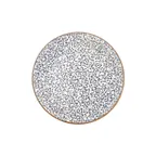 image of Turgla T-EAZT32PZT-6 Edera Round Porcelain Dinner Plate, 12.5" Diameter, Blue Finish