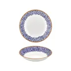 image of Turgla T-ECFL25CK-6 Edera Cobalt Deep Plate, 9.75" Round Porcelain Plate, Blue, 44 oz, Deep Rim
