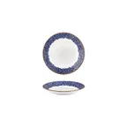 image of Turgla T-ECZT11CK-24 Edera Cobalt Deep Plate, 4.25" Round Porcelain Plate, Blue, 3 oz, Deep Rim