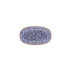 image of Turgla T-ECZT24OV-12 Oval Porcelain Platter, 9.5" W x 5.5" D, Blue Edera Cobalt Finish