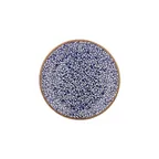 image of Turgla T-ECZT27DZ-12 Round 10.75" Porcelain Dinner Plate, Blue Cobalt Finish, 10.75" Diameter