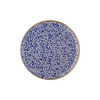 image of Turgla T-ECZT32PZT-6 Edera Cobalt Round China Plate, 12.5" Diameter Porcelain, Deep Blue Finish