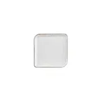 image of Turgla T-GREAR20KR-12 Square Porcelain Dinner Plate, 6" x 6", Brown Finish