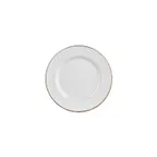 image of Turgla T-GREGT23DZ-12 Grace Round 9" Porcelain Dinner Plate, Brown Finish, 9" Diameter