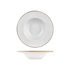 image of Turgla T-GREGT28CK-6 Grace Deep Plate, 11" Round Brown Porcelain, 16 oz Capacity, Deep Rim