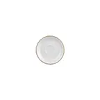 image of Turgla T-GREZT01KT-24 Grace Saucer, Round Porcelain Cup, 4.75" Diameter, Brown Finish