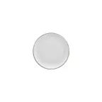 image of Turgla T-GREZT19DZ-12 Grace Round China Plate, 7.5" Diameter, Brown Porcelain Dinnerware