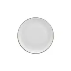image of Turgla T-GREZT27DZ-12 Grace Round China Plate, 10.75" Diameter, Brown Porcelain Dinnerware