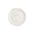 image of Turgla T-HAELZT27DZ-12 Round Porcelain Dinner Plate, 10.75" Brown, Elegant Tableware