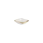 image of Turgla T-HAGLAR13KS-24 Gleam Square Porcelain Bowl, 4" Dia x 3.5" H, Brown Finish, General Use