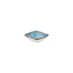 image of Turgla T-HAINAR13KS-24 Infinity Bowl, 4" Diameter x 3.5" Depth, Square Porcelain, Turquoise Finish