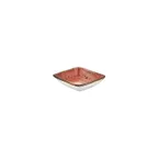 image of Turgla T-HALTAR13KS-24 Square Porcelain Bowl, 4" Diameter x 3.5" Depth, Orange, General Use