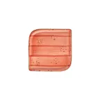 image of Turgla T-HALTAR30KR-6 Square Porcelain Dinner Plate, 9" x 9", Vibrant Orange Gloss Finish