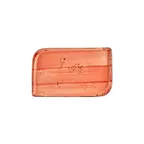 image of Turgla T-HALTAR34DT-6 Laterite Rectangular China Platter, 11.75" W x 7" D, Orange Porcelain