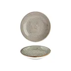 image of Turgla T-HASPFL23CK-6 Supreme Deep Plate, 9" Round Grey Porcelain, 34 oz Capacity