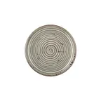 image of Turgla T-HASPZT27DZ-12 Round 10.75" Grey Porcelain Dinner Plate, 10.75" Diameter, Fine Gloss Finish