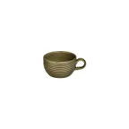 image of Turgla T-HLBB01CPF-12 Bamboo Cup, 4" Diameter, 9 oz Capacity, Round Green Porcelain