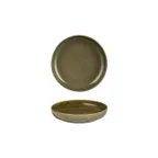 image of Turgla T-HLBBCP19CK-6 Bamboo Deep Plate, 7.5" Round Green Porcelain, 24 oz, Deep Rim Design