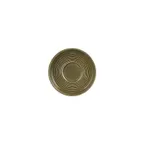 image of Turgla T-HLBBSM01CT-24 Bamboo Saucer, 6" Round Green Porcelain, Elegant Tableware