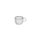 image of Turgla T-HLBLA01CF-12 Helix Cup, 3.25" Diameter, 7 oz Round Black Porcelain Coffee Mug