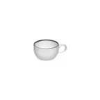image of Turgla T-HLBLA01CPF-12 Helix Cup, 4" Diameter, 9 oz Capacity, Round Black Porcelain Dinnerware Cup