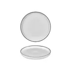 image of Turgla T-HLBLA23RD-6 Helix Round 9" Porcelain Dinner Plate, Black Finish, 9" Diameter
