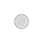 image of Turgla T-HLBLAGT18DZ-12 Helix Round 7" Black Porcelain Dinner Plate – Elegant Tableware