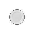 image of Turgla T-HLBLAGT24DZ-12 Helix Round 9.5" Porcelain Dinner Plate, Black Finish, 9.5" Diameter