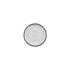 image of Turgla T-HLBLASM01CT-24 Helix Round Porcelain Saucer, 6" Diameter, Black Finish