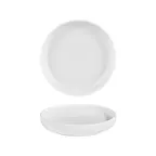 image of Turgla T-HLCP26CK-6 Helix Deep Round Plate, 10.25" Warm White Porcelain, 59 oz Capacity