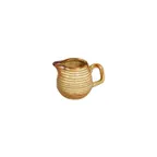 image of Turgla T-HLDN01ST-12 Dune Creamer Pitcher, 3 oz (0.09 qt) 3.25" Round Orange Porcelain with Handle