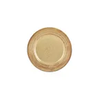 image of Turgla T-HLDNGT24DZ-12 Dune Round 9.5" Porcelain Dinner Plate, Vibrant Orange Finish