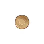 image of Turgla T-HLDNSM01CT-24 Dune Saucer, 6" Round Porcelain Cup, Orange Finish Smallware Dinnerware