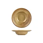 image of Turgla T-HLDNZT25CK-6 Dune Round Plate, 9.75" Diameter, 14 oz, Orange Porcelain, Deep Rim
