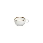 image of Turgla T-HLGL01CPF-12 Helix Gleam Cup, 4" Diameter, 9 oz Capacity, Round Brown Porcelain Tableware