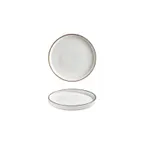 image of Turgla T-HLGL16RD-6 Helix Gleam Round China Plate, 6.25" Diameter, Brown Porcelain Dinnerware