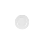 image of Turgla T-HLGT18DZ-12 Helix Round 7" China Plate, Warm White Porcelain Dinnerware