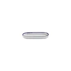image of Turgla T-HLNBL205OV-12 Navy Oval Porcelain Platter, 7.75" W x 3.75" D, Blue Finish, Oval Shape - 1/Each