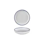 image of Turgla T-HLNBLCP19CK-6 Navy Deep Plate, 7.75" Diameter, 24 oz, Deep Rim, Blue Porcelain