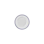image of Turgla T-HLNBLGT18DZ-12 7" Round Navy Blue Porcelain Dinner Plate, Classic China Tableware