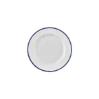 image of Turgla T-HLNBLGT24DZ-12 Navy Round China Plate, 9.5" Porcelain, Deep Blue Finish