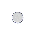 image of Turgla T-HLNBLSM01CT-24 Round Porcelain Saucer, 6" Diameter, Blue Finish, Fine Dinnerware